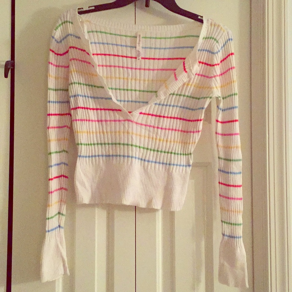 Aeropostale Ribbed Crop Sweater